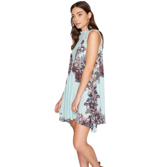 NWT FREE PEOPLE MARSHA LACE MINI DRESS, SIZE MEDIUM Boho Chic Romantic Festival - Picture 5 of 8